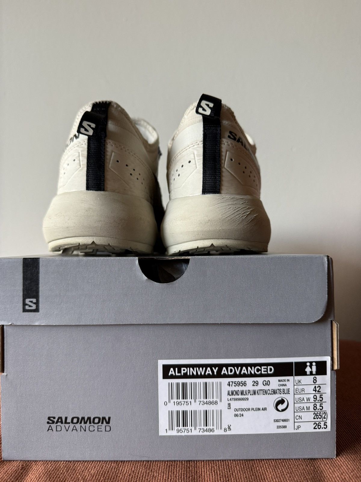 Salomon Salomon Alpinway Advanced | S[LAB] - Almond Milk/Plum Size US 8.5 / EU 41-42 - 3 Thumbnail