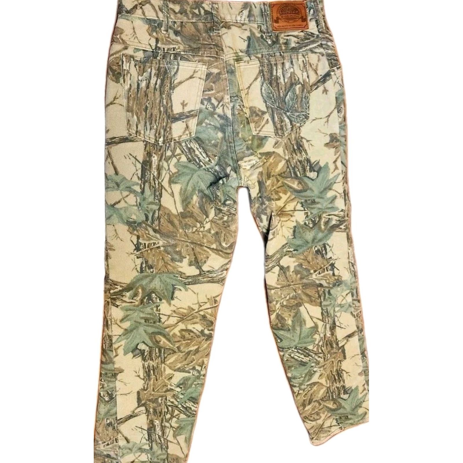 Vintage VINTAGE Cabela's Realtree Camo Hunting Pants Men 34 (32x30) Insulated Lined Camouflage Dress/Chino Style Casual, Workwear Mens Pants Size US 34 / EU 50 - 2 Thumbnail