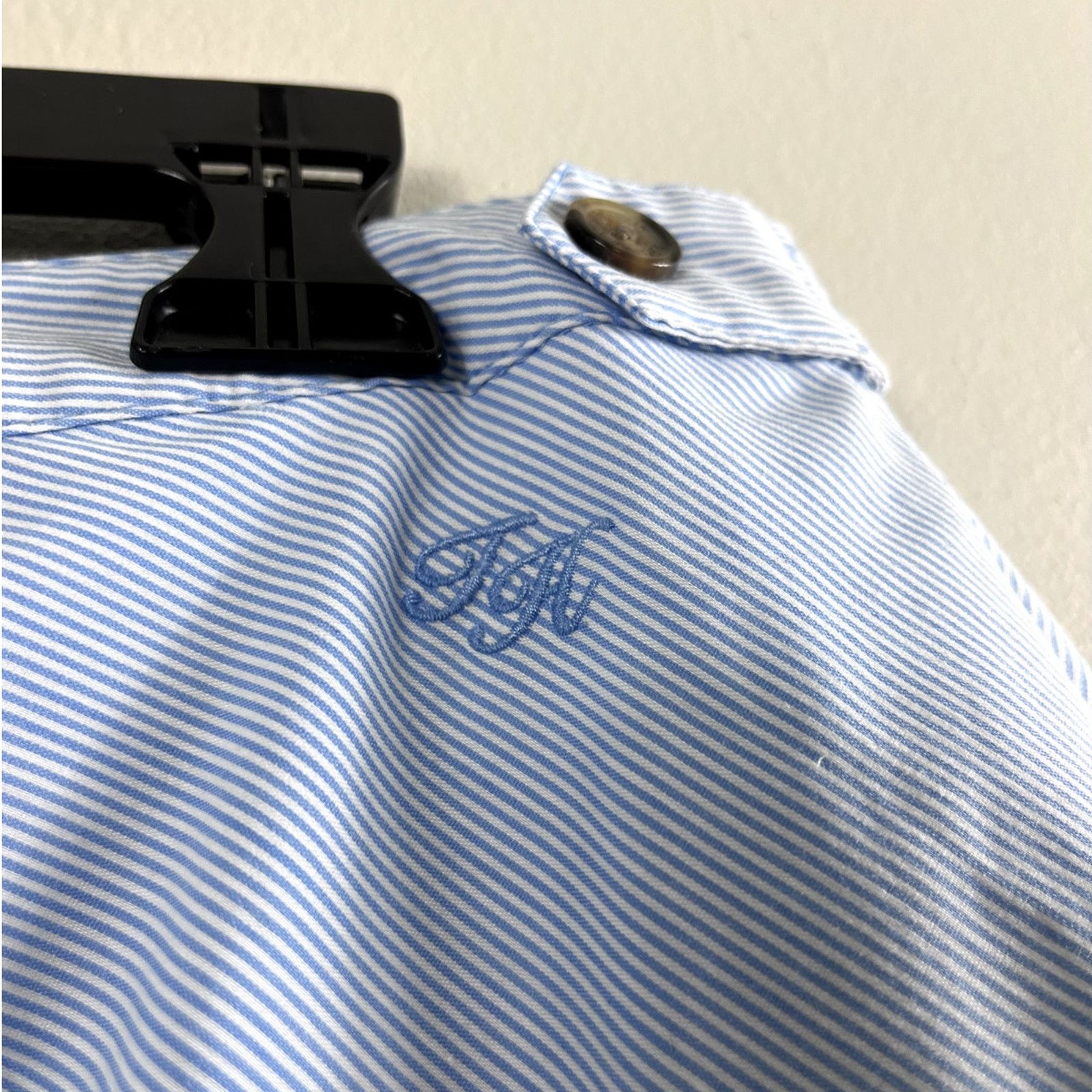 Tommy Hilfiger Blue Pinstripe Women's Tommy Hilfiger Skirt 10 Size 32" / US 10 / IT 46 - 3 Thumbnail