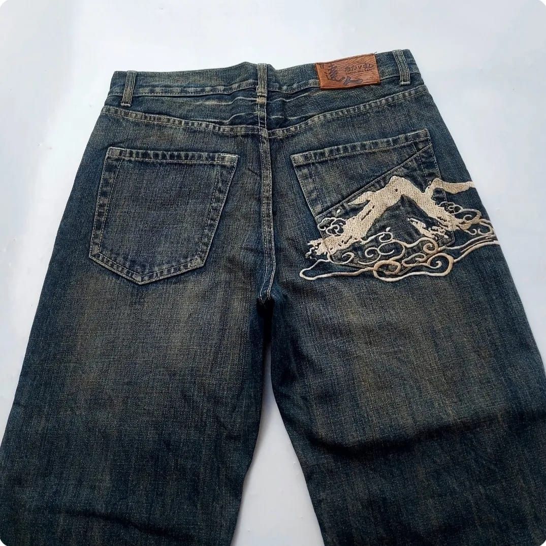Japanese Brand × Vintage Big Train Patchwork Denim Pants Size US 30 / EU 46 - 5 Thumbnail