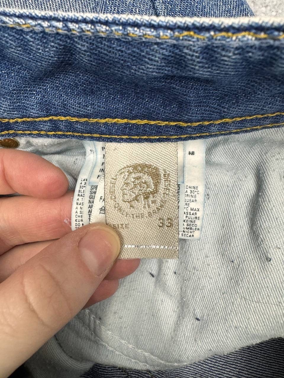 Diesel Diesel Men's Regular Straight Blue Jeans Size 33 Size US 33 - 9 Thumbnail