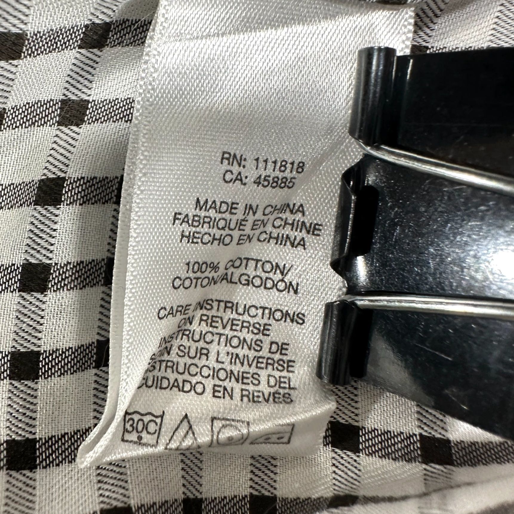 Michael Kors Michael Kors Shirt Mens XL Button-Up Brown White Check Cotton Long Sleeve Size US XL / EU 56 / 4 - 7 Thumbnail