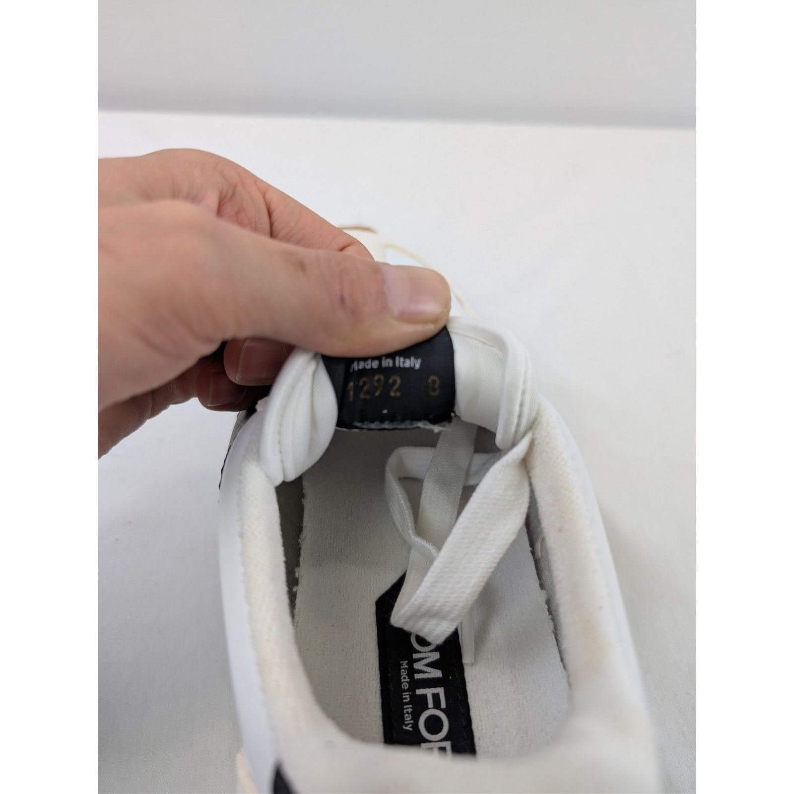 Tom Ford o1rshd1 Chunky Low top Sneaker in white/black/Brown 8TF Size US 8 / EU 41 - 16 Thumbnail