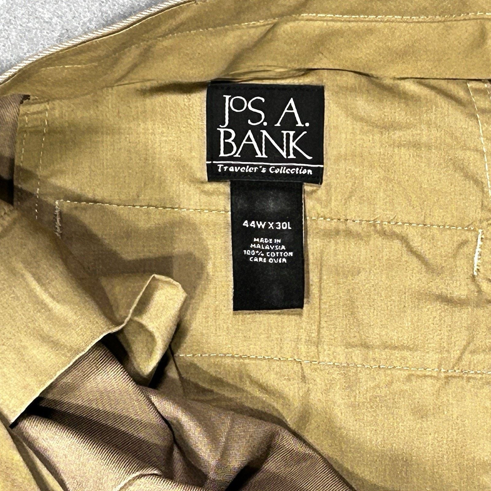 Jos. A. Bank Joseph A. Banks Traveler's Collection Cotton Khakis Pants Size US 44 / EU 60 - 3 Thumbnail