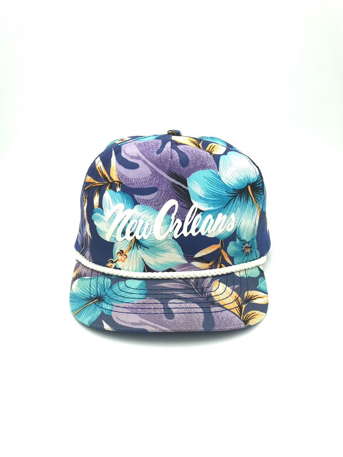 Vintage Vintage snapback Hawaiian hat floral classic new orleans Size ONE SIZE - 1 Thumbnail