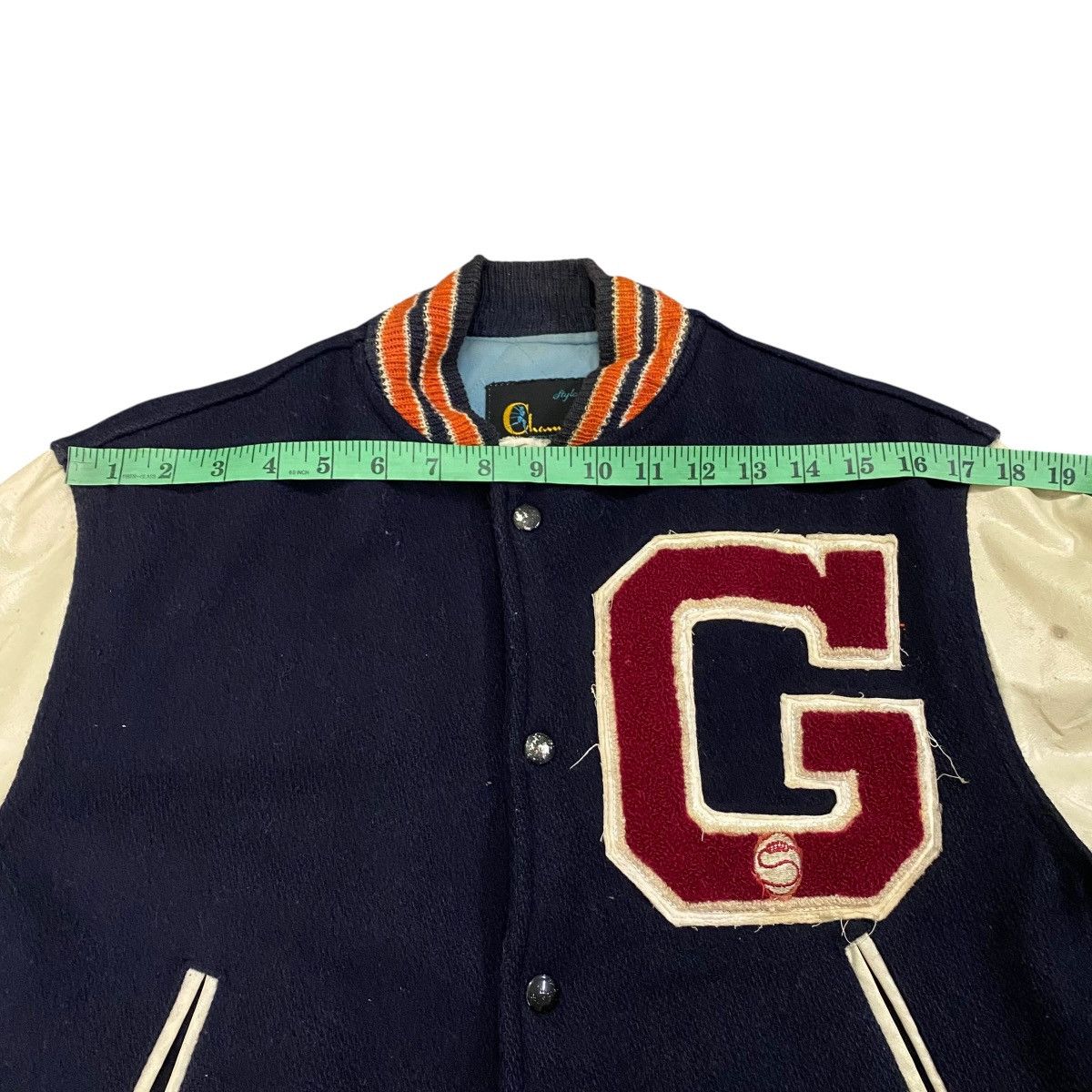 Champion Vintage 50s 60s Champion Running Man Labelled Varsity Jacket Size US M / EU 48-50 / 2 - 16 Thumbnail