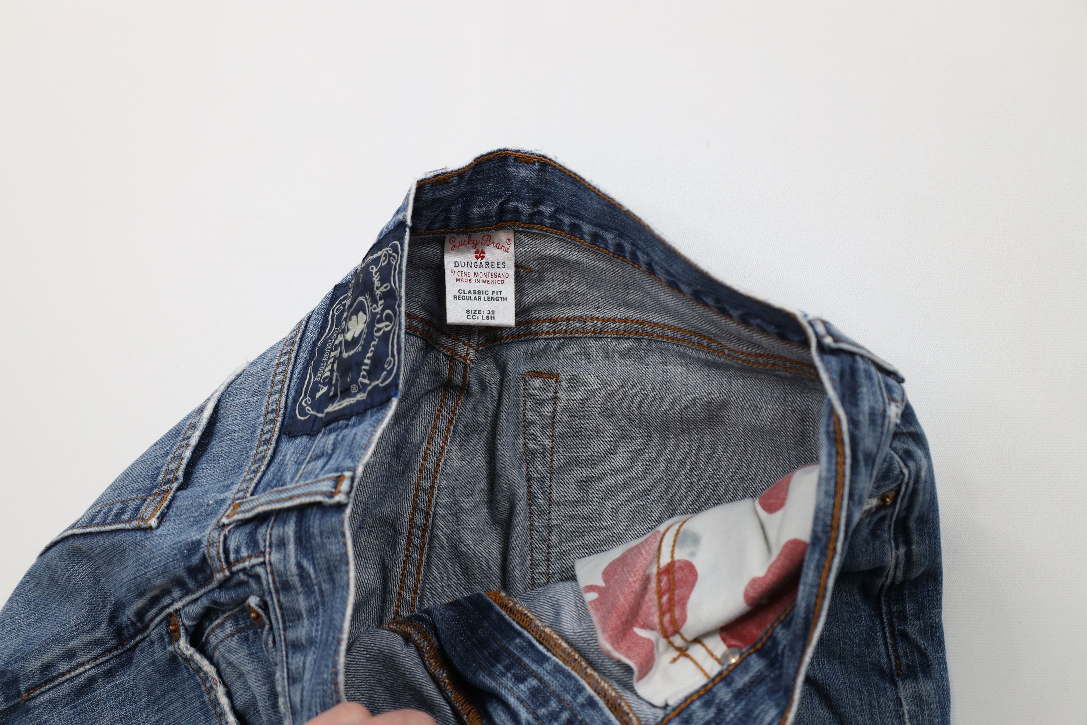 Lucky Brand Vintage Y2K Lucky Brand Flared Wide Leg Denim Jeans Blue Size US 32 / EU 48 - 10 Thumbnail