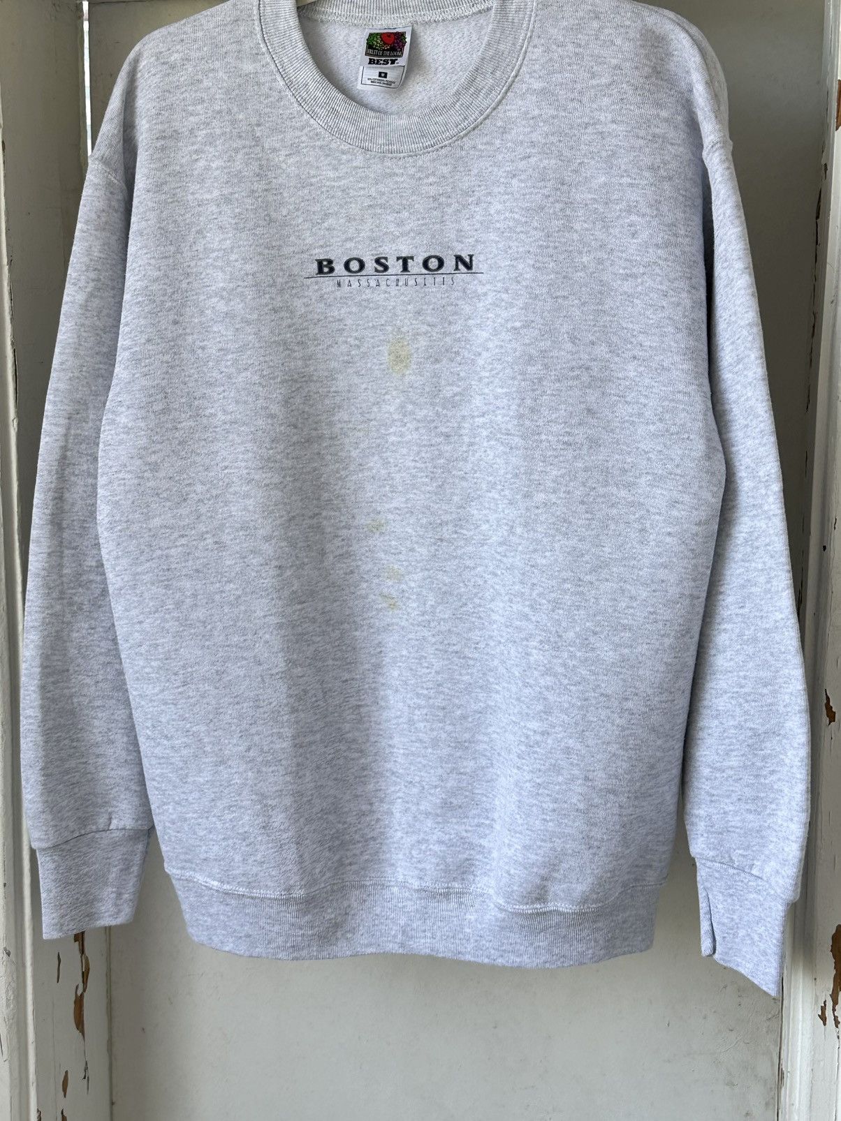 Vintage Vintage Boston Gray Sweatshirt Size US M / EU 48-50 / 2 - 3 Thumbnail