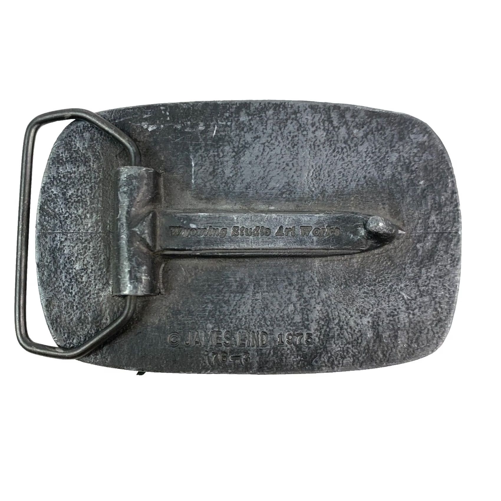 Vintage 1975 Declaration of Independence Wyoming Studio James Lind Metal Belt Buckle Belt Buckle Adult Unisex 1970s Flags & Political Size ONE SIZE - 3 Thumbnail