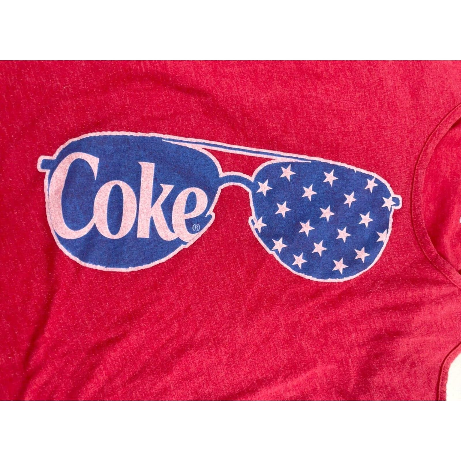 Vintage Coca-Cola Tank Top Women's Size S Red Sleeveless Racerback Patriotic Size S / US 4 / IT 40 - 3 Thumbnail