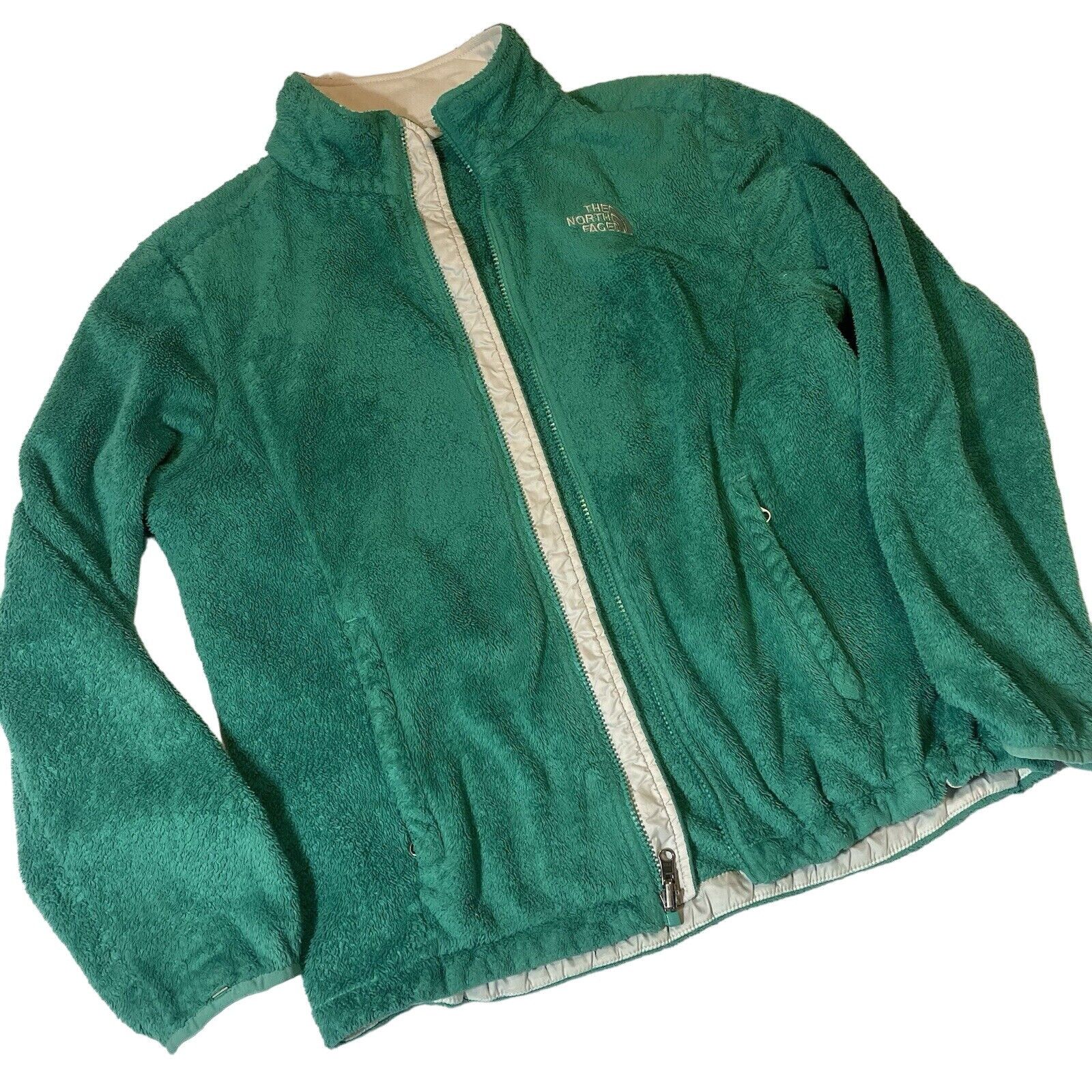 The North Face North Face Hoodie Women’s Large Green Full Zip Fleece Zip Up Size L / US 10 / IT 46 - 1 Thumbnail