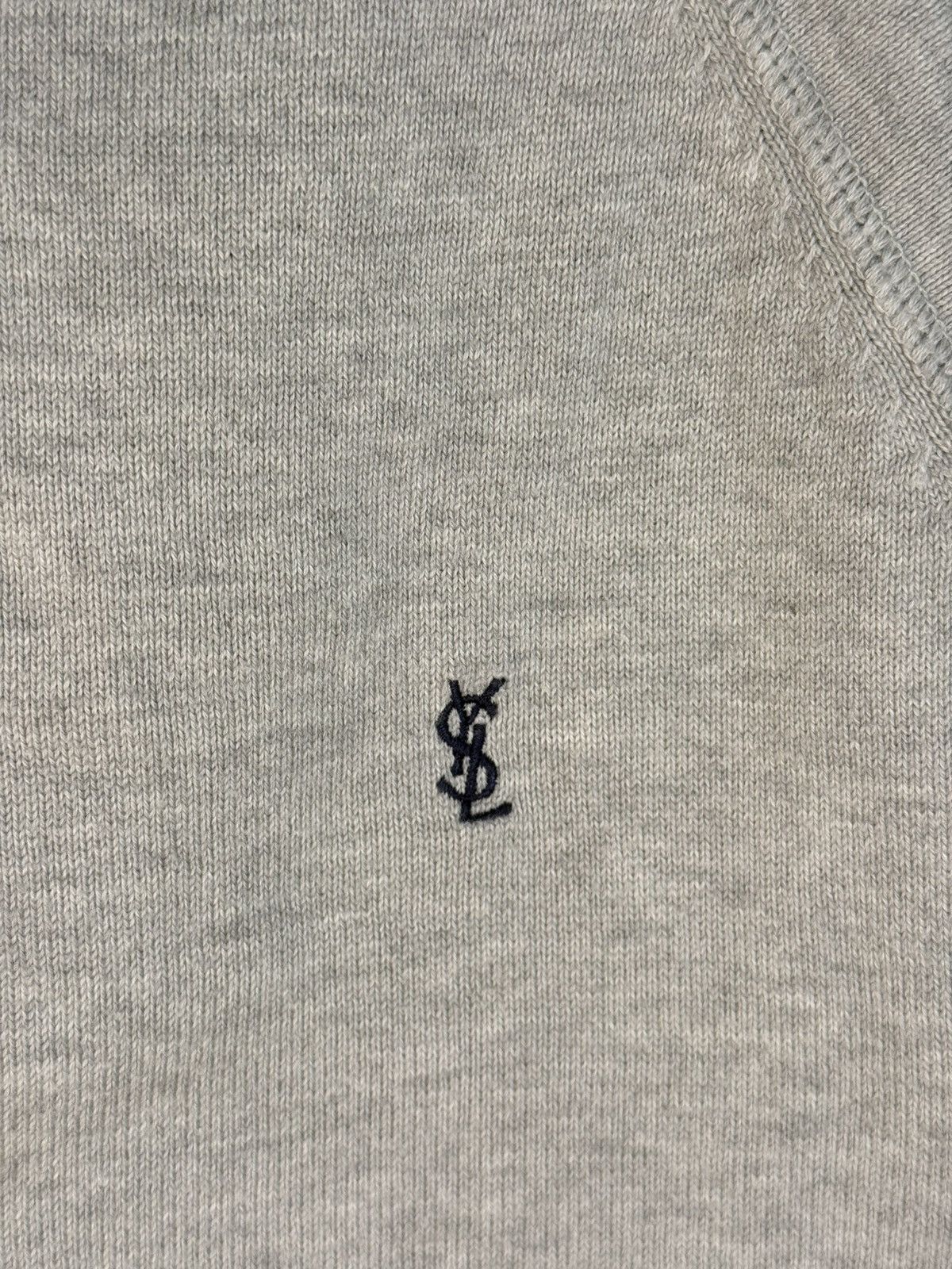 Yves Saint Laurent Grey YSL Light Sweater Longsleeve Sweatshirt Vintage Paris Size US M / EU 48-50 / 2 - 3 Thumbnail