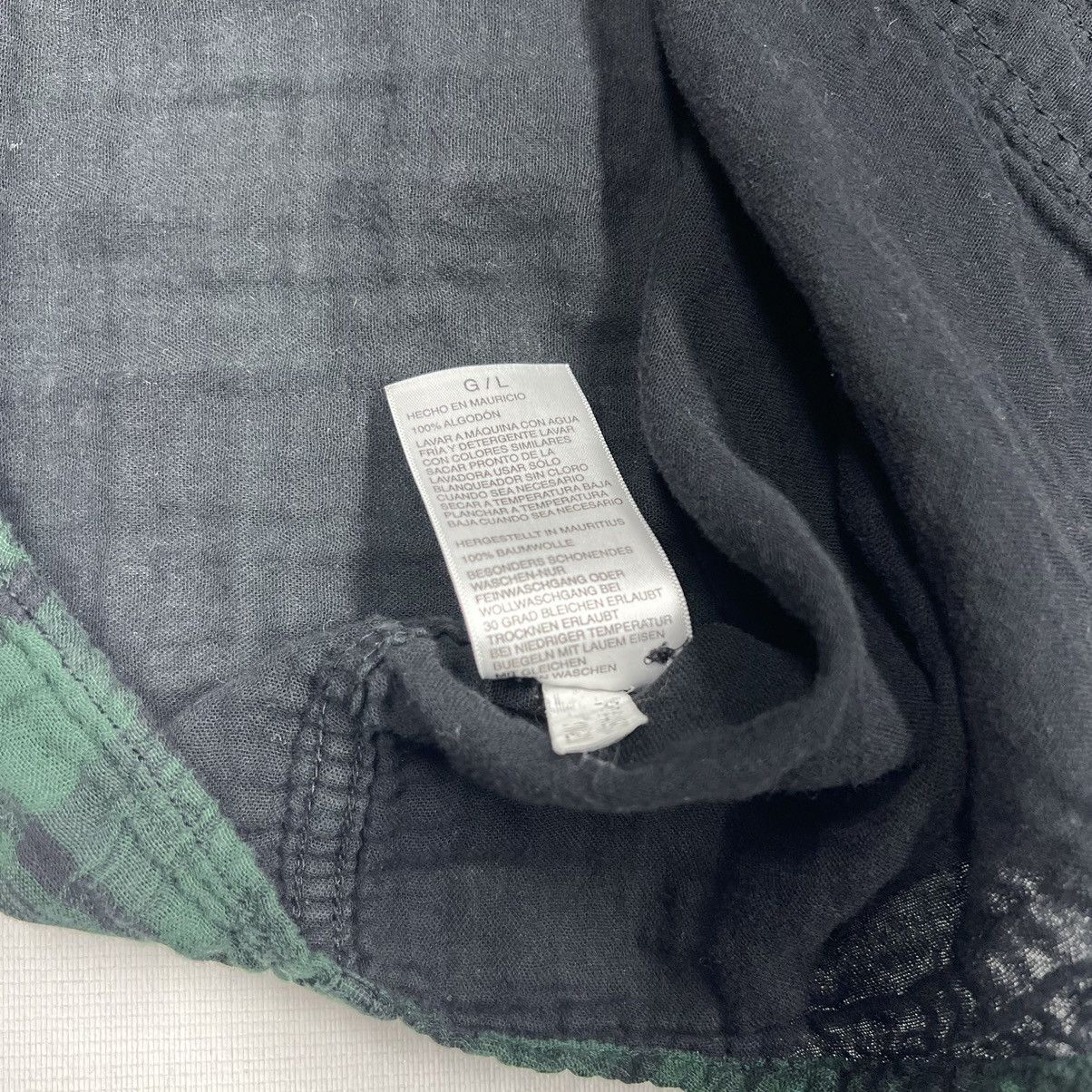 Nautica Nautica Jeans Co Flannel Shirt Green Button Plaid Pockets Size US L / EU 52-54 / 3 - 9 Thumbnail