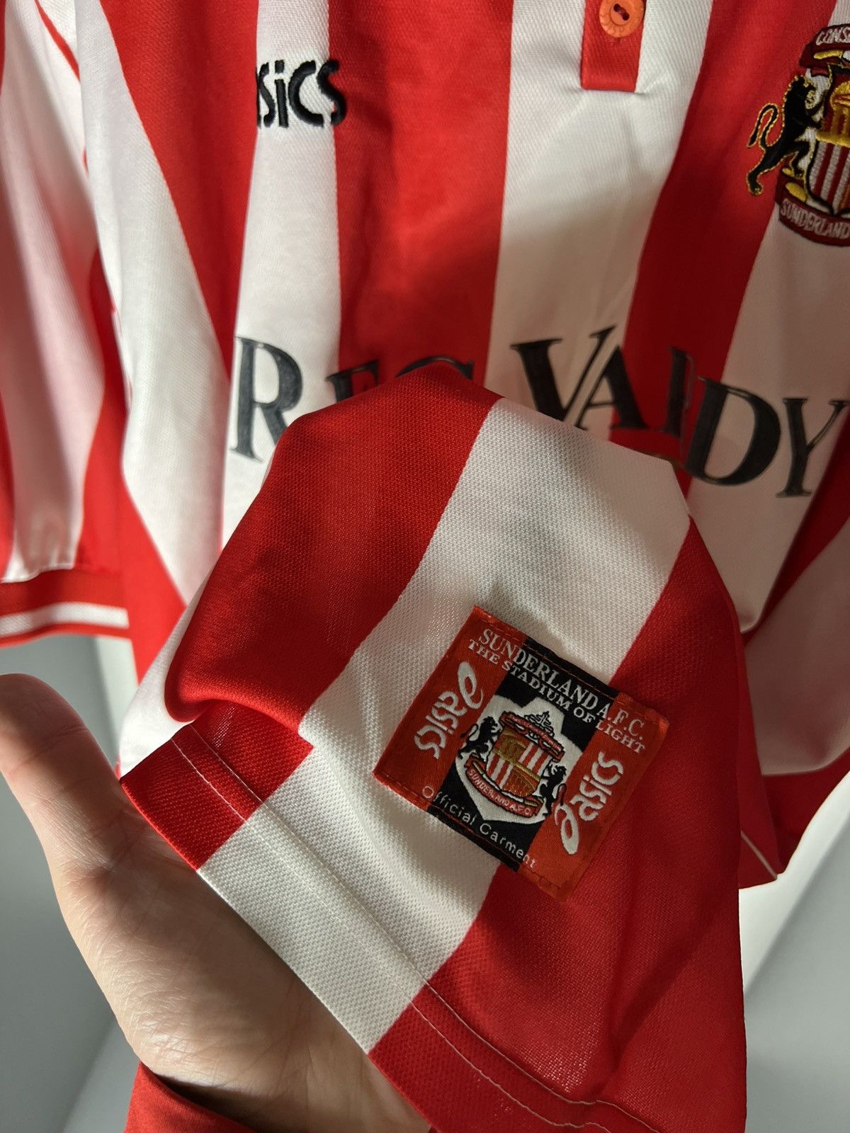 Asics VINTAGE ASICS FC SUNDERLAND ENGLAND SOCCER JERSEY RETRO 90s Size US XXL / EU 58 / 5 - 12 Thumbnail