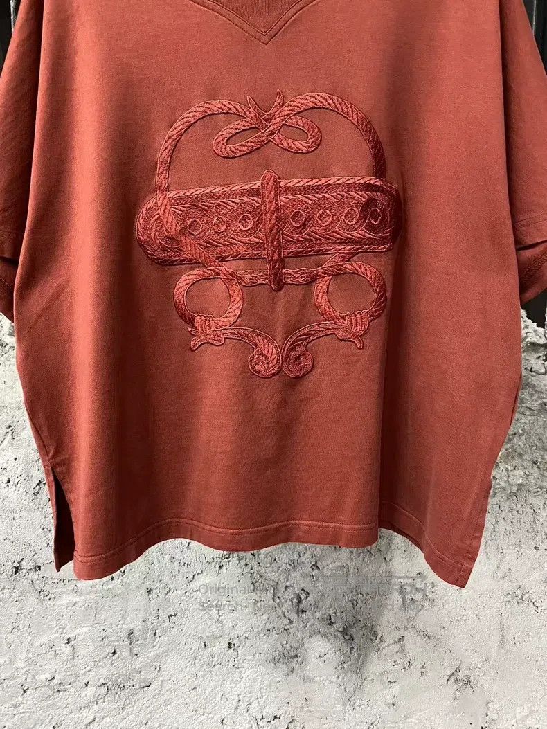 Hermes Hermes Embroidered Short Sleeve Size XS / US 0-2 / IT 36-38 - 4 Thumbnail