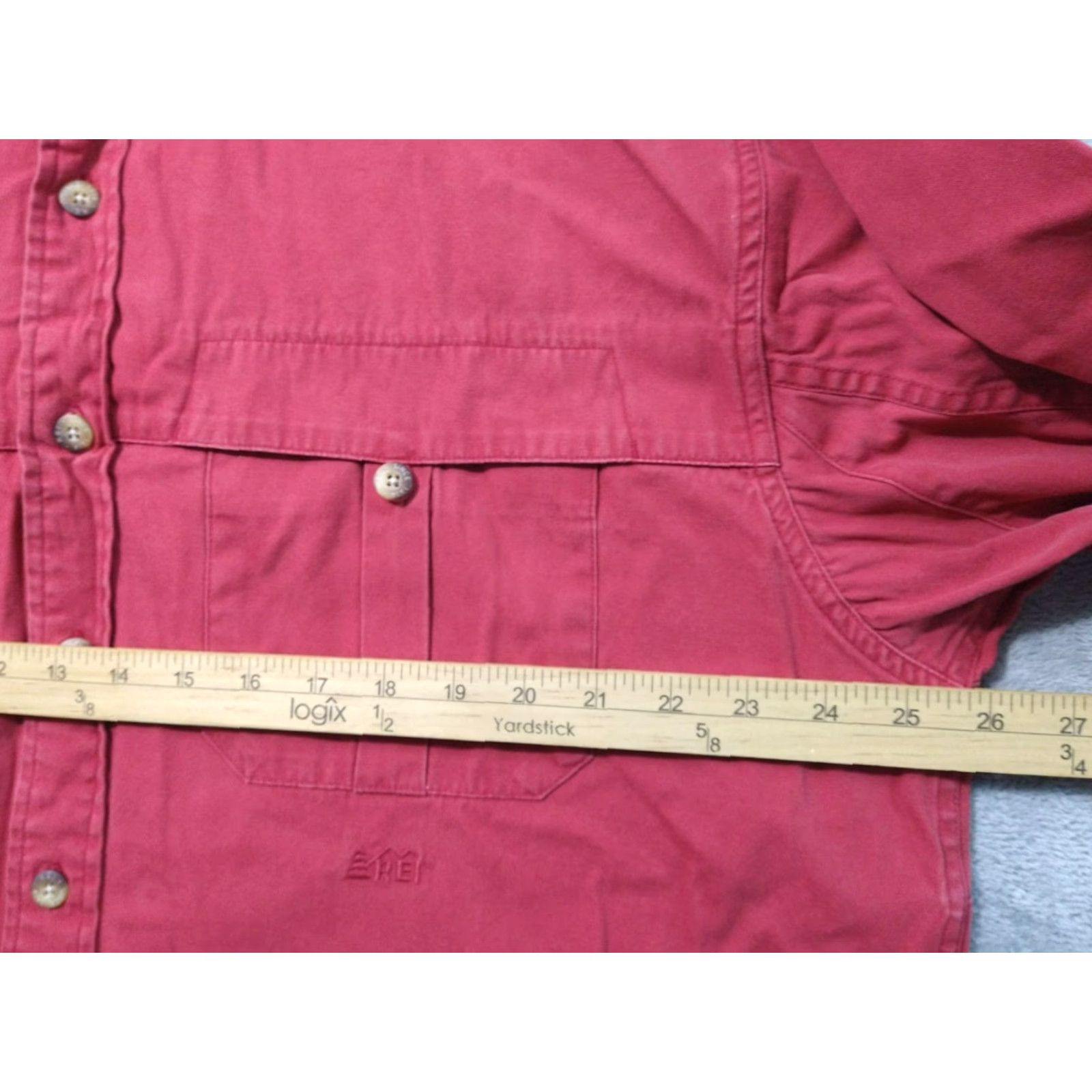 Vintage REI Shirt Mens L Red Canvas Button Up Long Sleeve Heavyweight Vintage Size US L / EU 52-54 / 3 - 5 Thumbnail