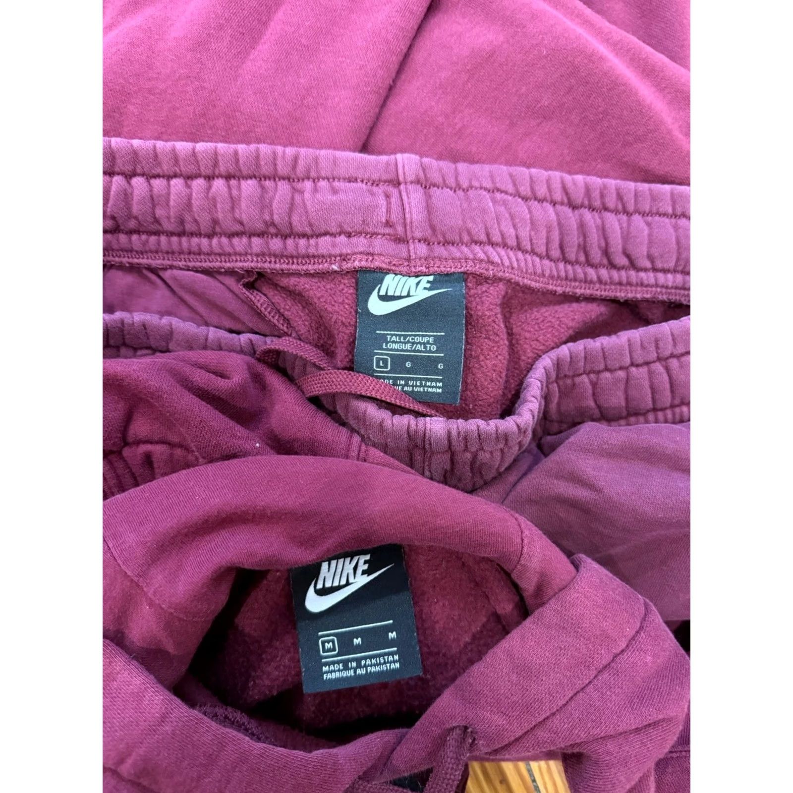 Nike Nike Sportswear Club Fleece Hoodie & Pants Sweatsuit Medium Large Red 90s Mens Size US M / EU 48-50 / 2 - 3 Thumbnail