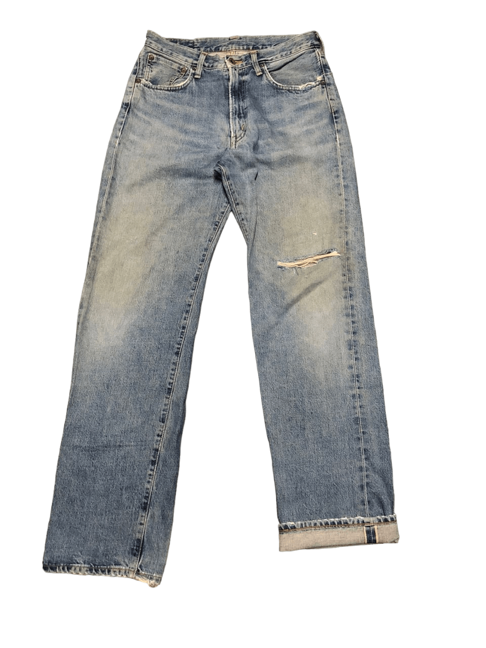 Edwin Vintage EDWIN 505x Selvegde Orange Tag Distressed Size US 31 - 1 Thumbnail