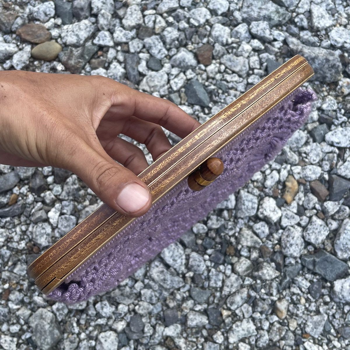 Wood Wood Mini Handcraft Crochet/Woven/Embroidery Clutch Size ONE SIZE - 6 Thumbnail