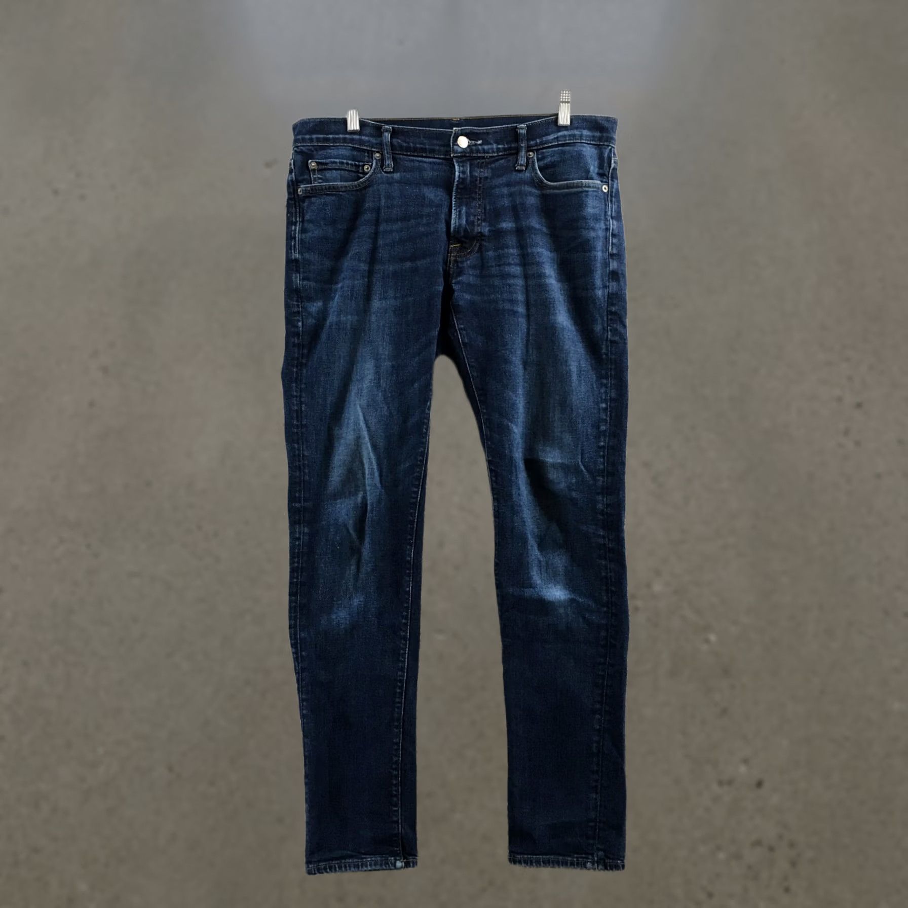 Abercrombie & Fitch Abercrombie & Fitch Skinny Jeans Mens 33x32 Blue Midrise Zip Slim Denim 5-Pocket Size US 33 - 1 Thumbnail
