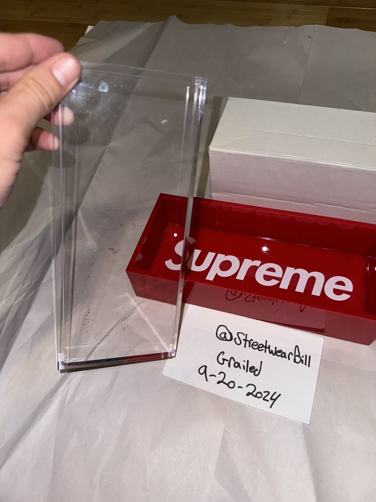 Supreme Supreme Acrylic Lucite Box Size ONE SIZE - 4 Thumbnail