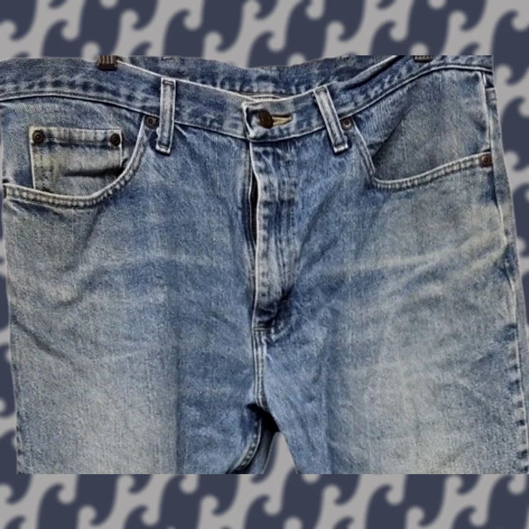 Wrangler Wrangler Jeans Men 36x30 Regular Fit Blue 100% Cotton Denim Straight Mid Rise Baggy? Wait – no extra words Size US 36 / EU 52 - 1 Thumbnail