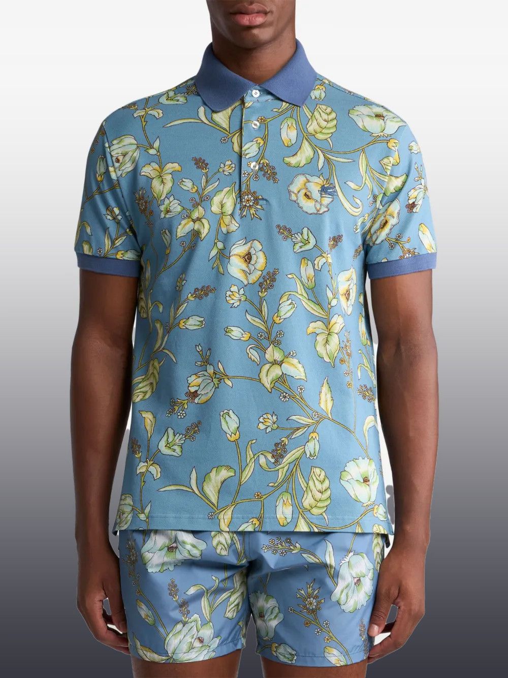 Other Floral Polo Shirt – Men’s Stylish Short Sleeve Polo Size US L / EU 52-54 / 3 - 4 Thumbnail