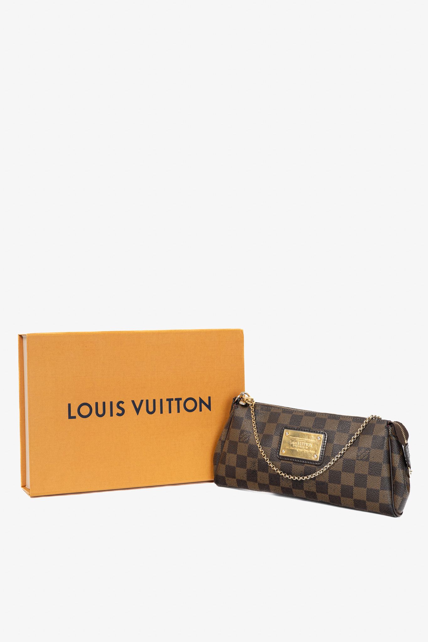Louis Vuitton Louis Vuitton Eva Damier Ebene Canvas Clutch Size ONE SIZE - 12 Thumbnail