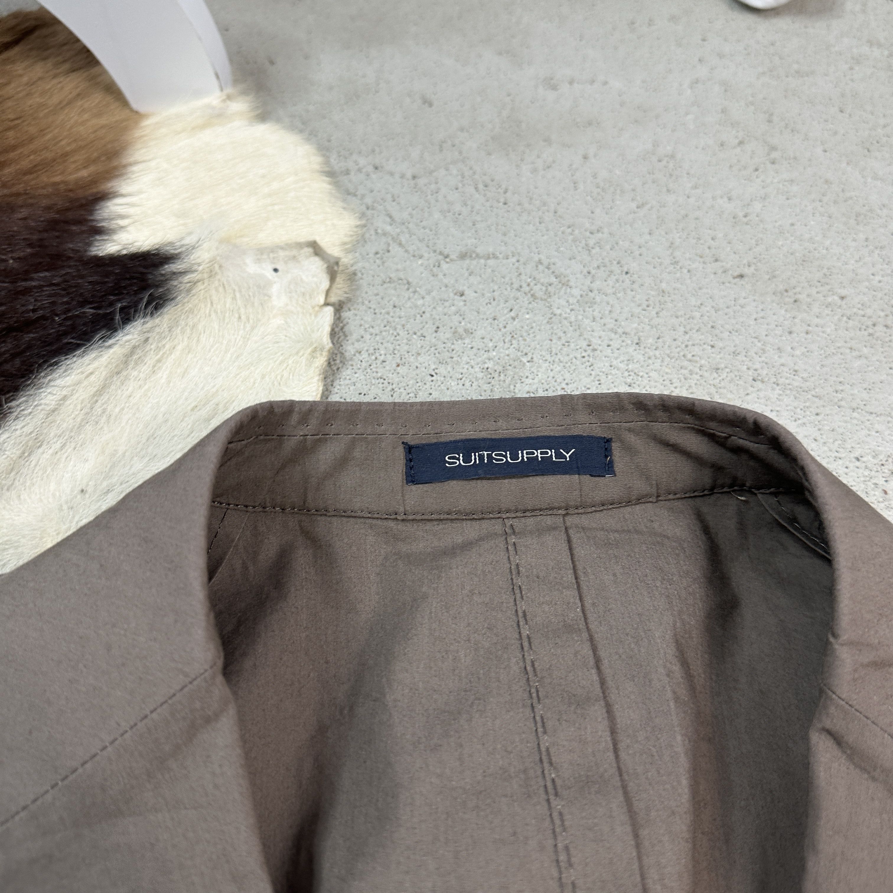 Suitsupply × Vintage Casual Vintage Y2K Archive Suitsupply Lazio Cotton Jacket Size 50S - 4 Thumbnail