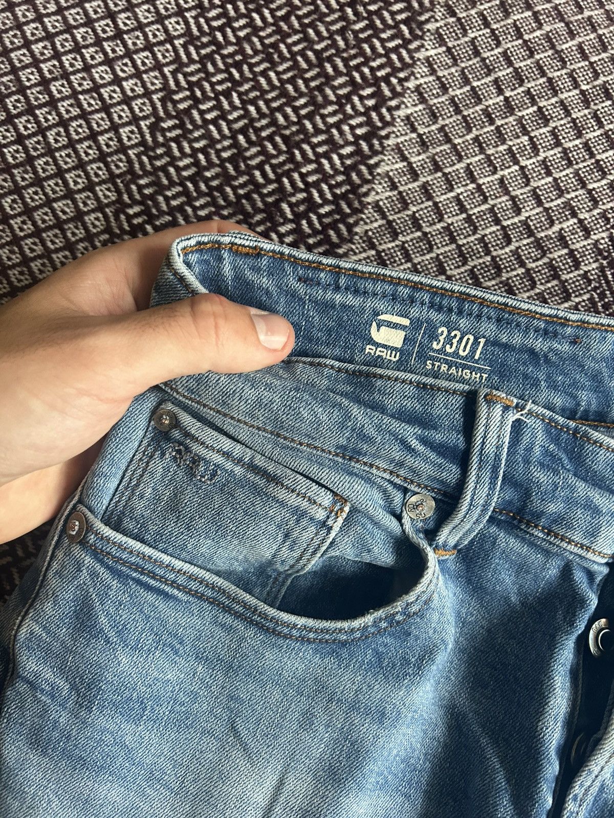G-Star G-star Raw 3301 Straight Denim Jeans Streetwear Size 28 x 32 Size 28" / US 6 / IT 42 - 8 Thumbnail