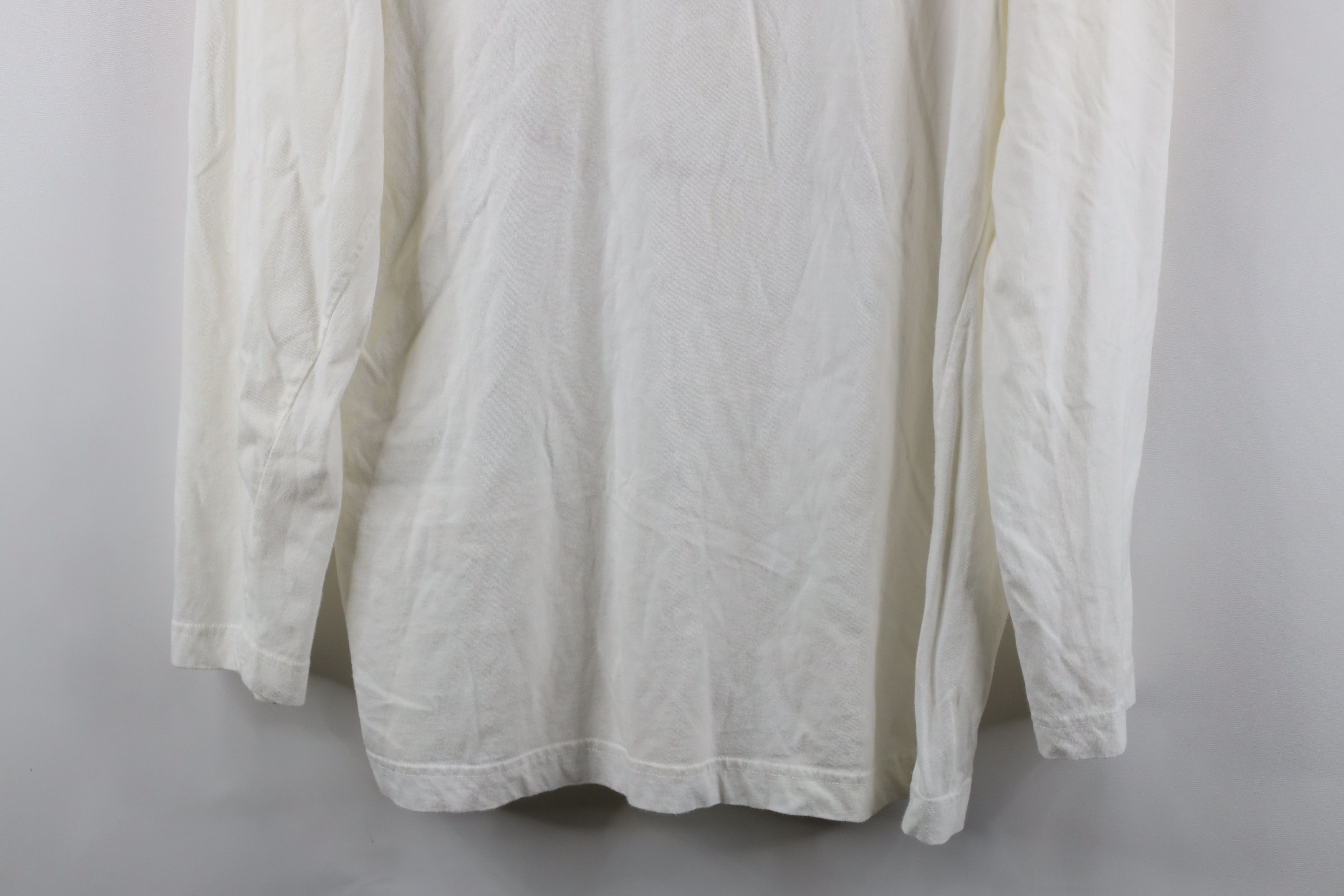 Vintage Vintage 90s Streetwear Blank Long Sleeve Rugby Polo White Size US L / EU 52-54 / 3 - 3 Thumbnail