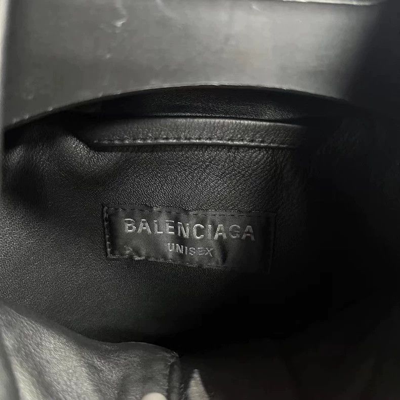 Balenciaga Balenciaga Black Loose Long Sleeve Jacket with Standing Col Size US XS / EU 42 / 0 - 4 Thumbnail