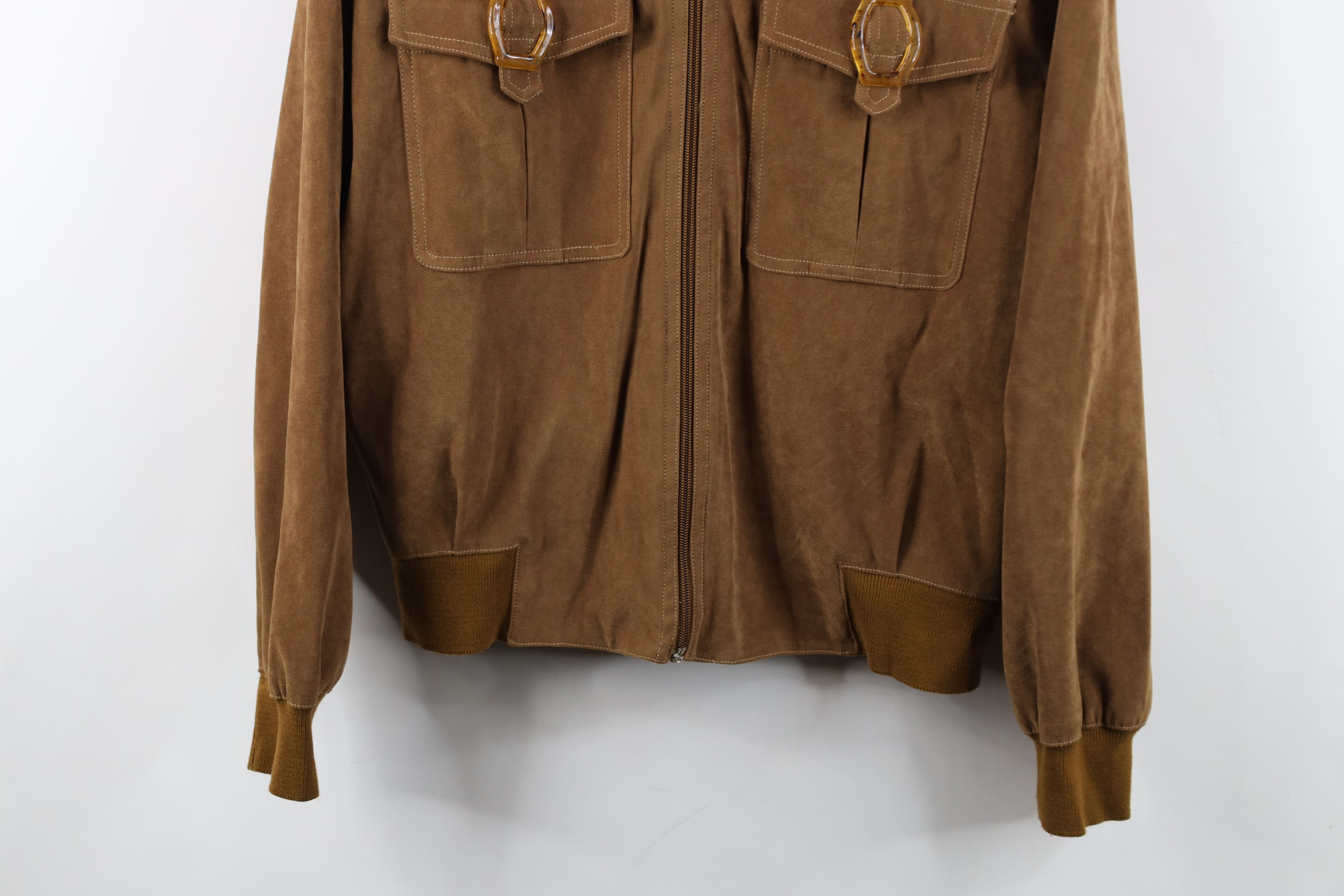 Vintage Vintage 70s Streetwear Microfiber Cafe Racer Bomber Jacket Size US M / EU 48-50 / 2 - 3 Thumbnail