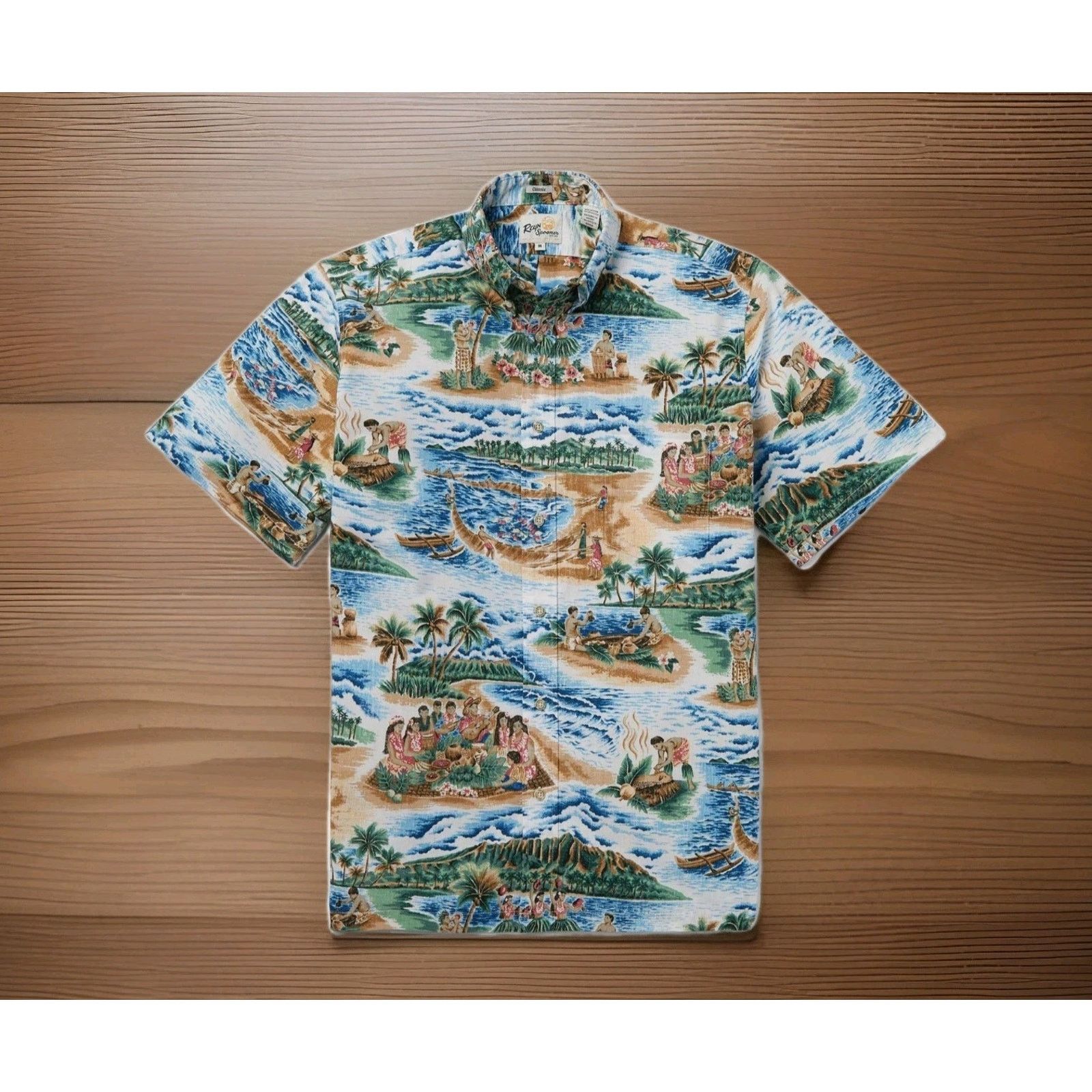 Reyn Spooner Reyn Spooner Hawaiian Ohana Luau Shirt Aloha Button Up M Size US M / EU 48-50 / 2 - 2 Thumbnail