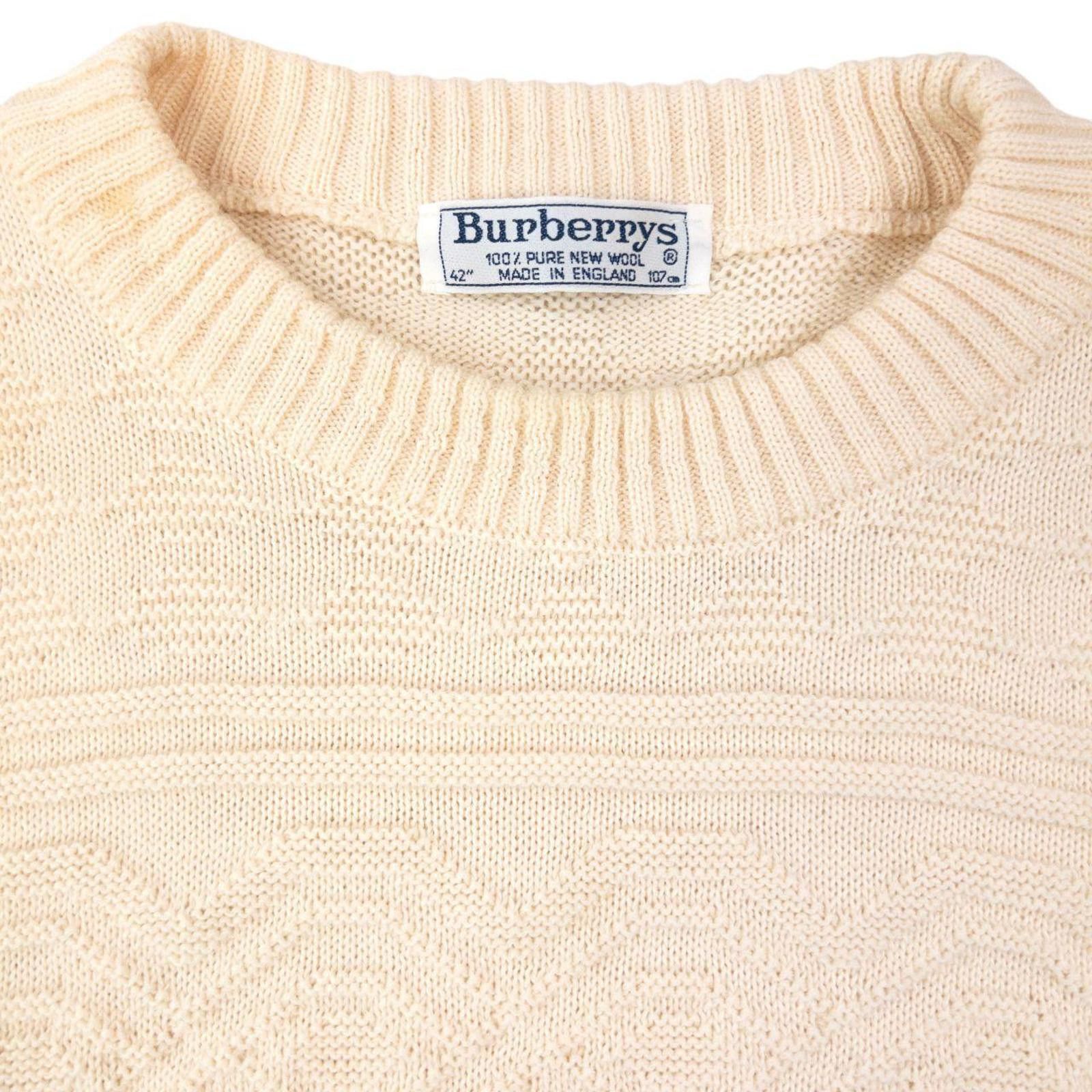 Burberry Vintage 90s Burberry Embroidered Wool Knit Jumper Size L Size US L / EU 52-54 / 3 - 3 Thumbnail