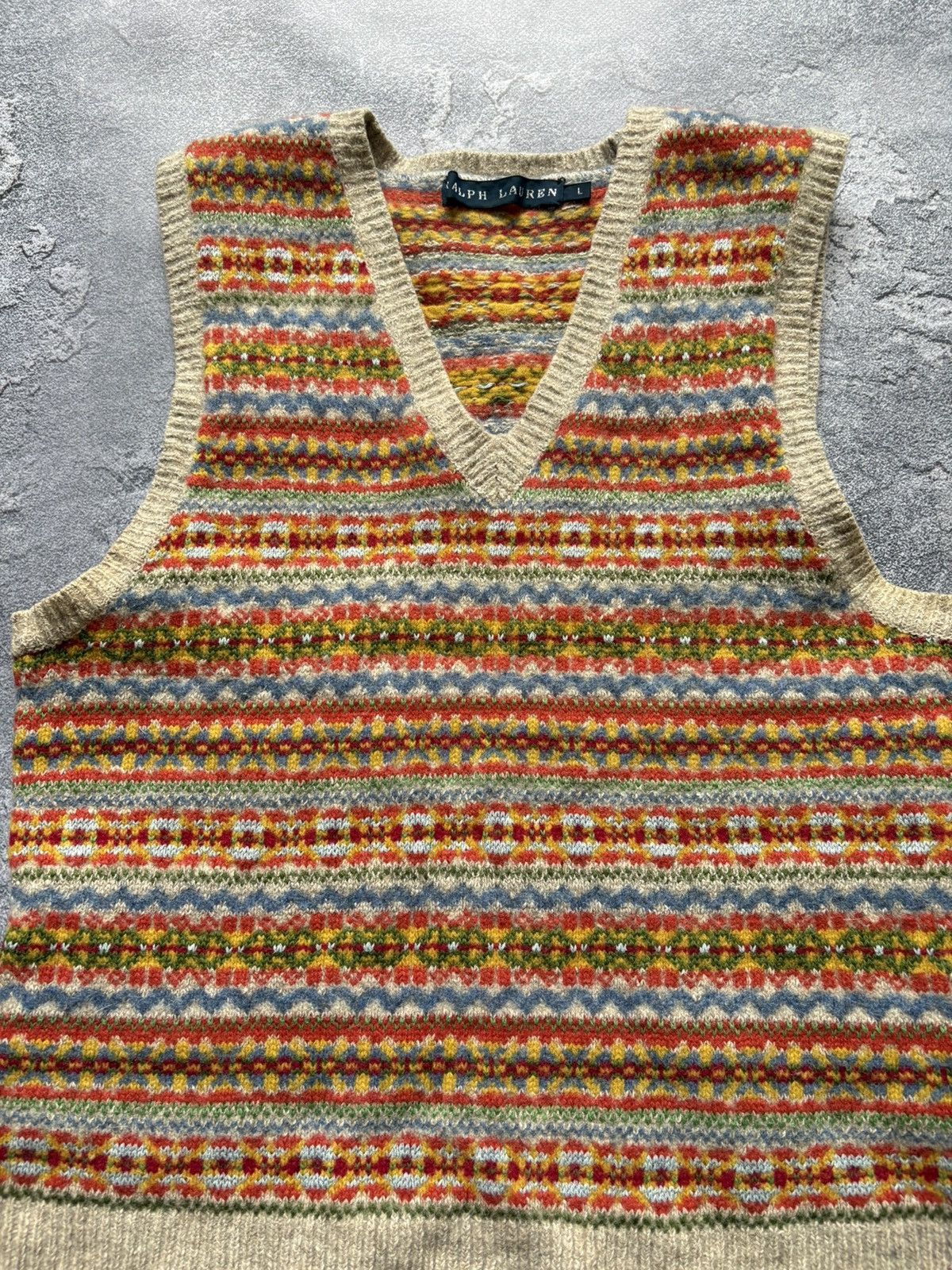 Polo Ralph Lauren Vintage Polo Ralph Lauren Fair Isle Luxury Knit Vest Rare Size XXS / US 00 / IT 34 - 5 Thumbnail