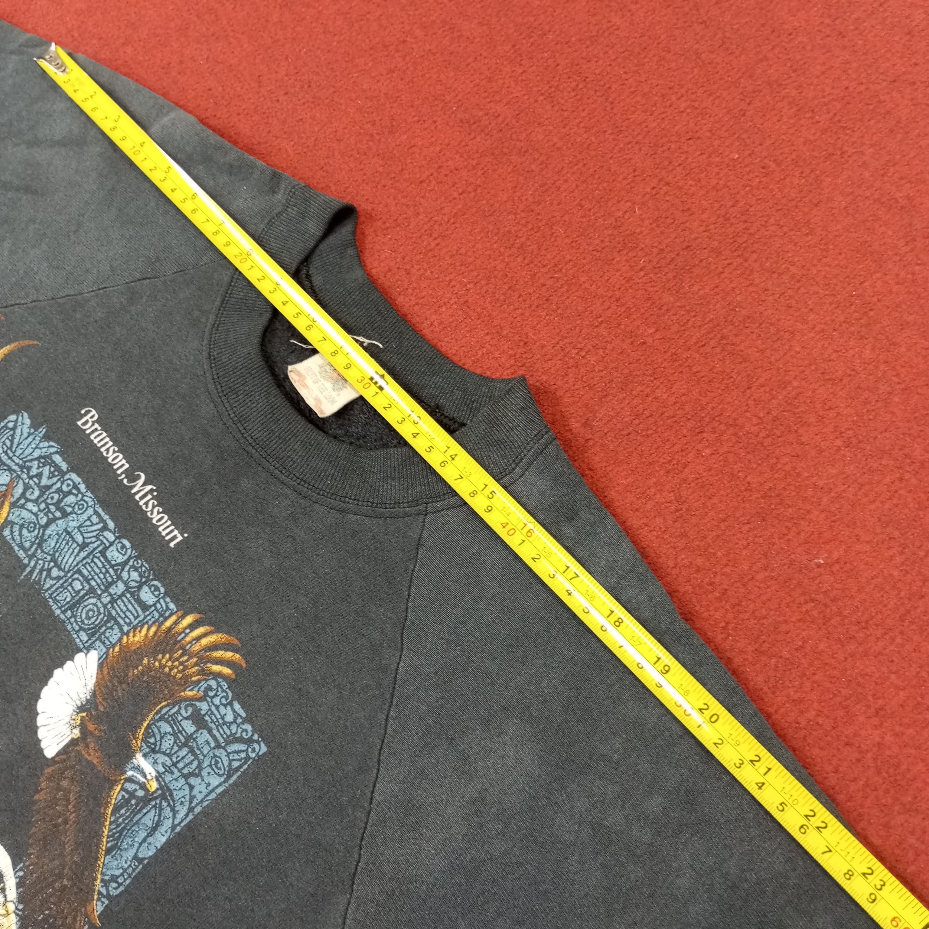Vintage Eagle Big Print Design Motorcycle Style Vintage Sweatshirt Size US M / EU 48-50 / 2 - 13 Thumbnail