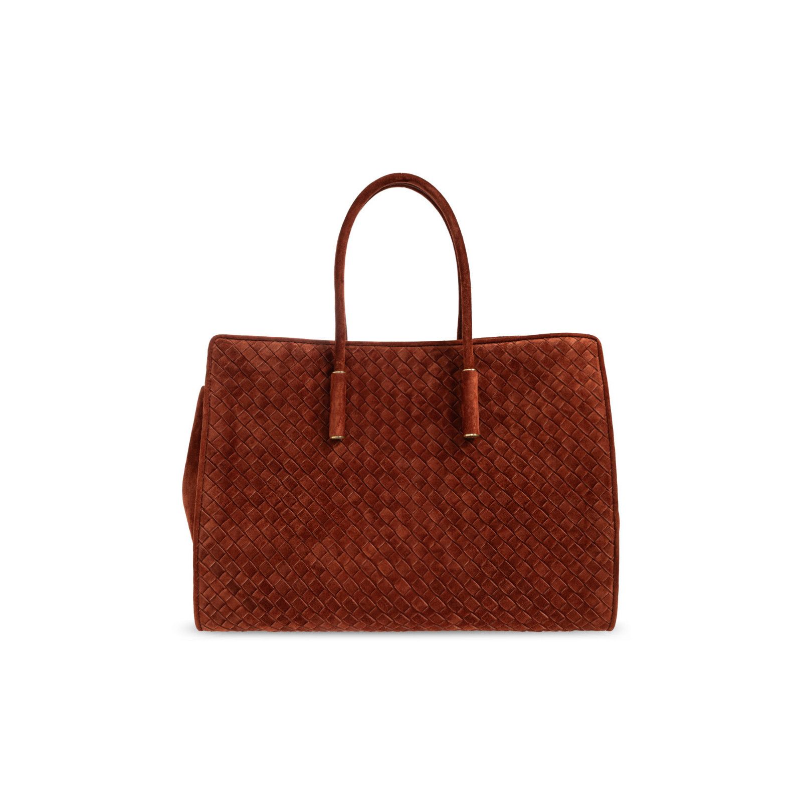 Bottega Veneta BOTTEGA VENETA Barbara $5900 Rust Suede Tote Bag New & Authe Size ONE SIZE - 2 Thumbnail
