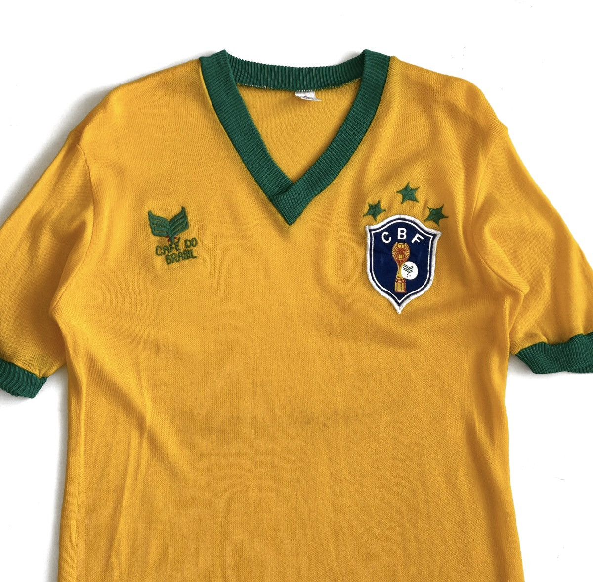 Vintage RARE🔥1980 BRAZIL FOOTBALL KNITWEAR JERSEY Size US M / EU 48-50 / 2 - 3 Thumbnail
