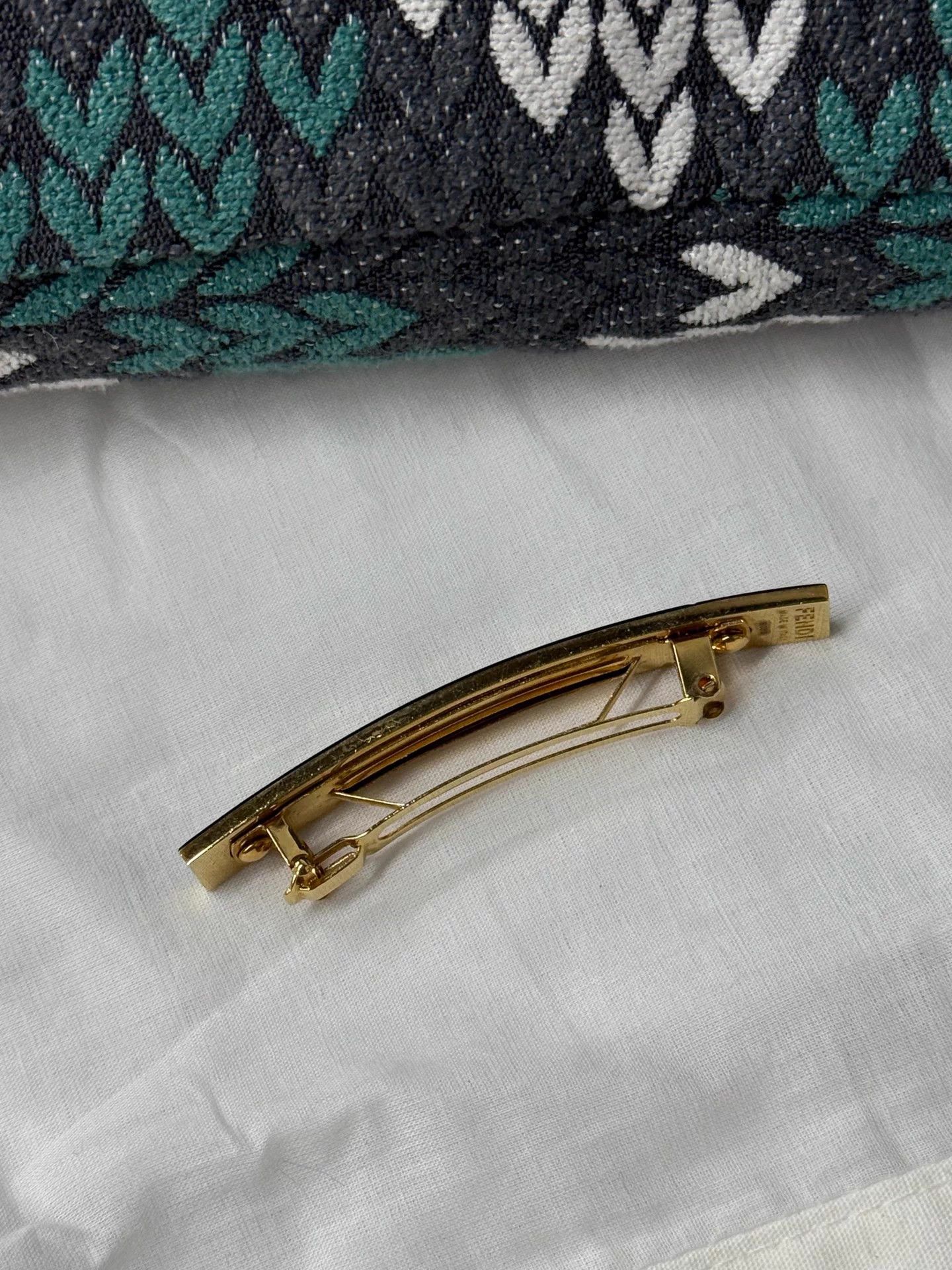 Fendi FF Monogram Hair Clip