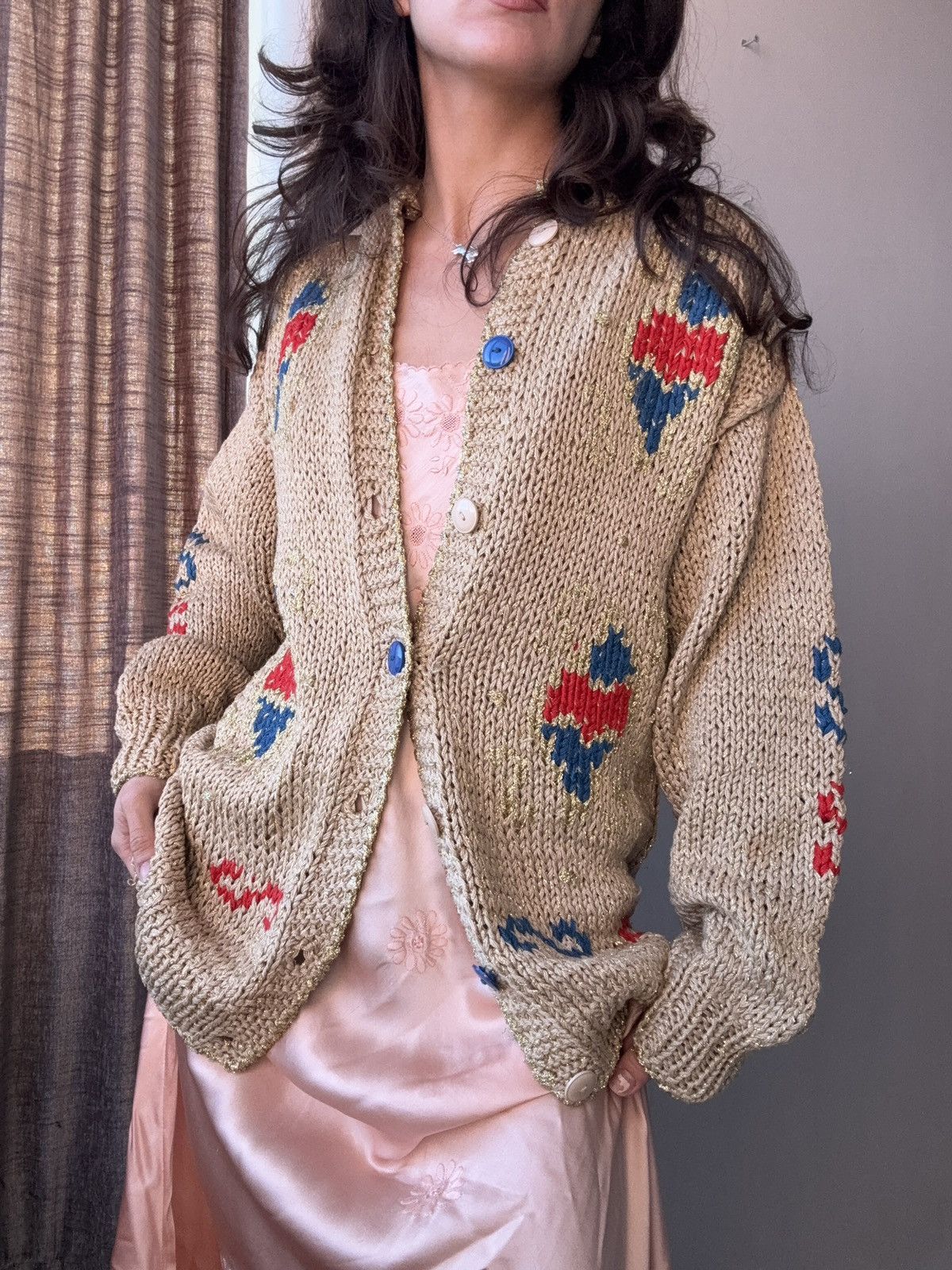 Vintage Parisian cardigan Size L / US 10 / IT 46 - 2 Thumbnail