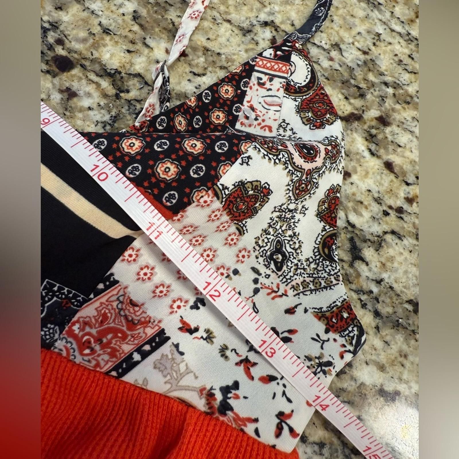 Polo Ralph Lauren Pol boho red & patchwork tank top SZ SM Size S / US 4 / IT 40 - 8 Thumbnail