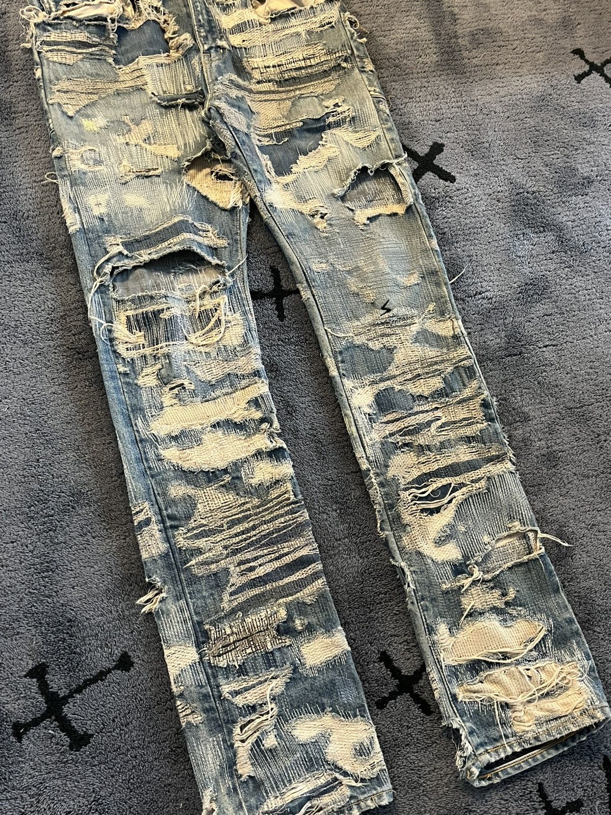 Undercover AW05 Arts and Crafts 85 Distressed Denim Size US 32 / EU 48 - 4 Thumbnail