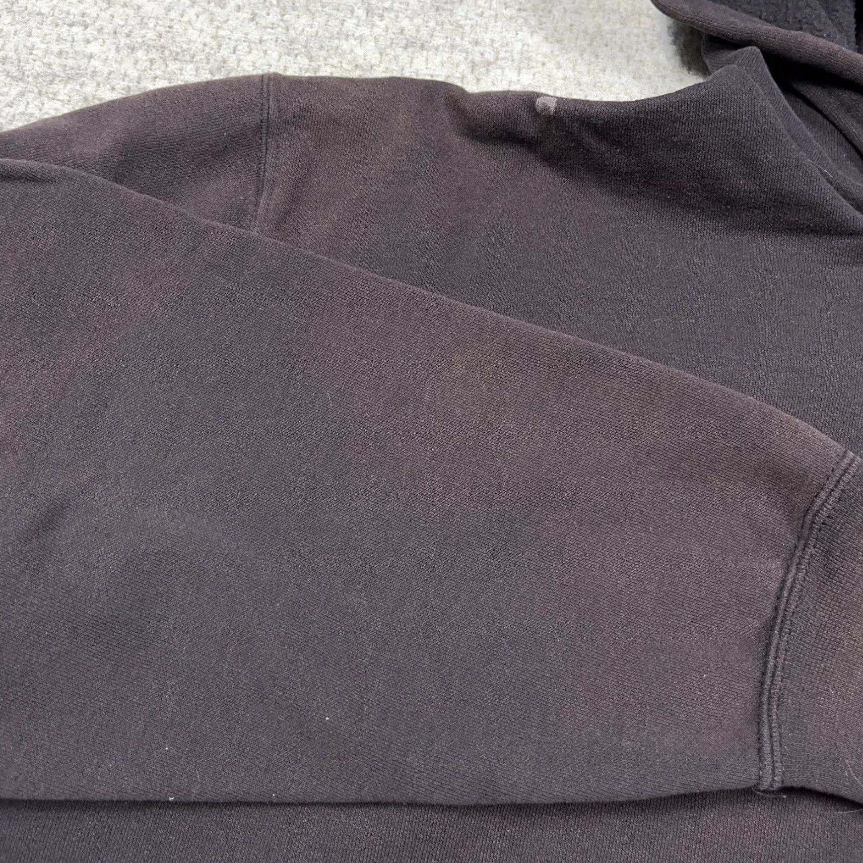 Carhartt VINTAGE Carhartt Hoodie Men 2XL Black Sweatshirt Pullover Crew Neck Heavyweight Fleece Sun Faded 90s Y2K American Retro Hipster 90s Mens Size US XXL / EU 58 / 5 - 3 Thumbnail