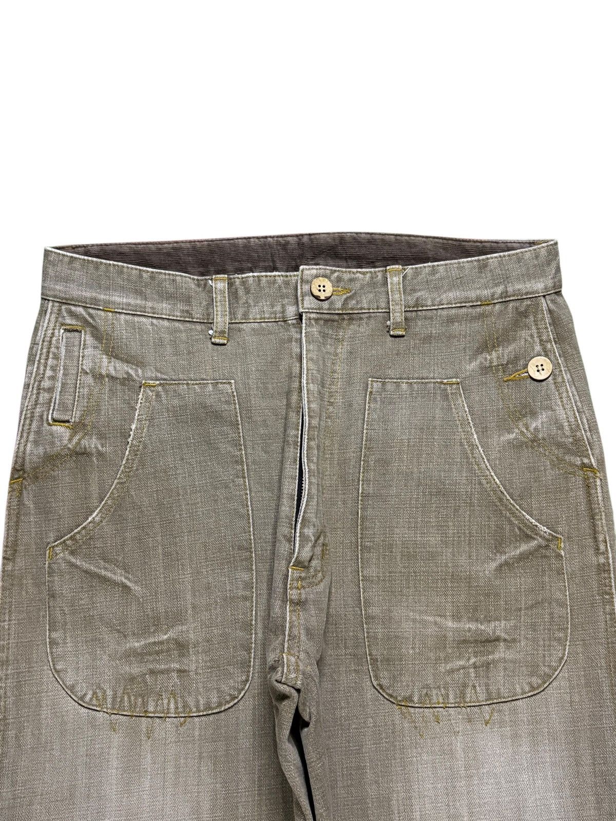 Japanese Brand Vintage Japanese Brand Faded Wash Distressed Loose Jean Size US 32 / EU 48 - 4 Thumbnail