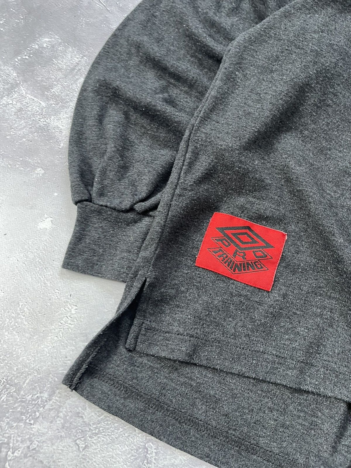 Umbro Vintage 90s Umbro Pro Training Sweatshirt Gray #49 High Neck Size US XL / EU 56 / 4 - 2 Thumbnail