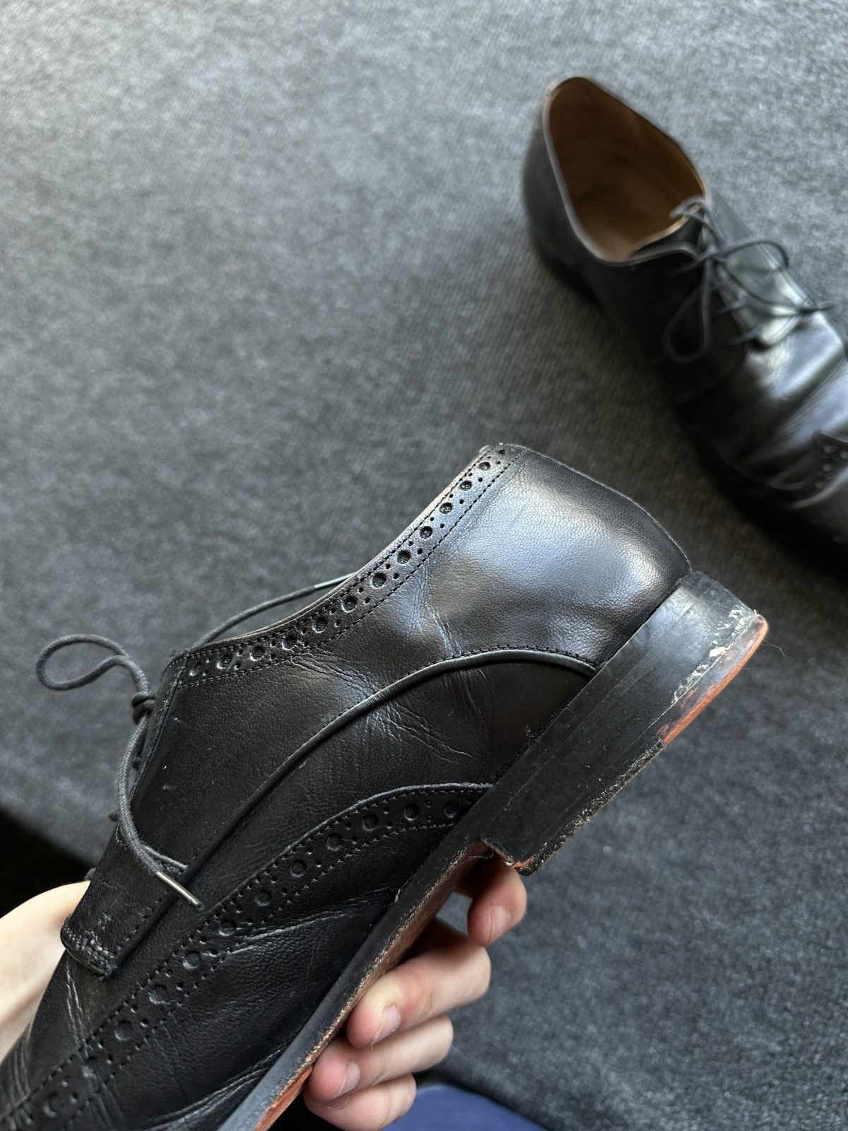 Melvin & Hamilton LUXURY 🚨 MELVIN & HAMILTON VNTG SHOES MEN BLACK LUXURY RARE Size US 12 / EU 45 - 5 Thumbnail