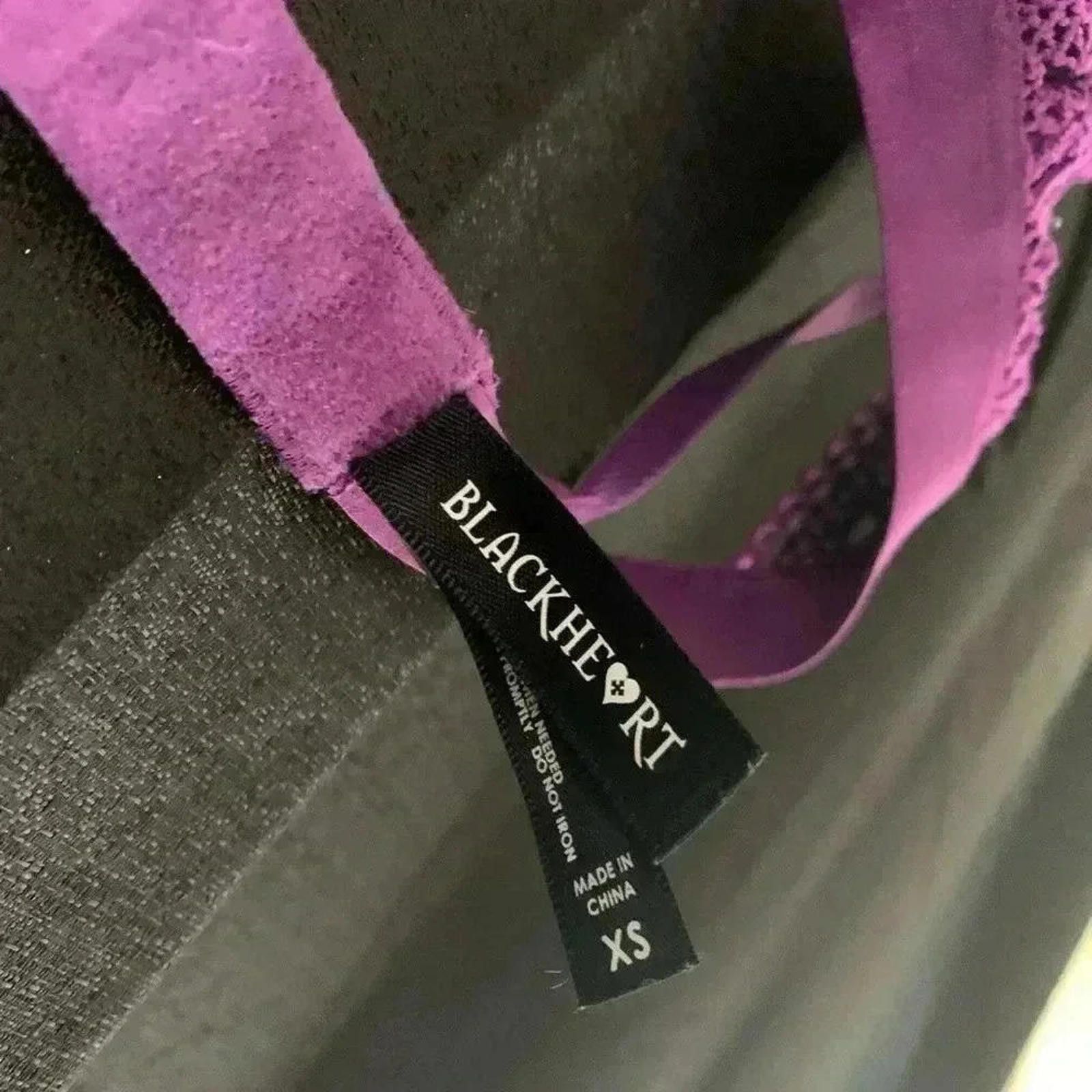 Designer Purple bralette Size ONE SIZE - 4 Thumbnail