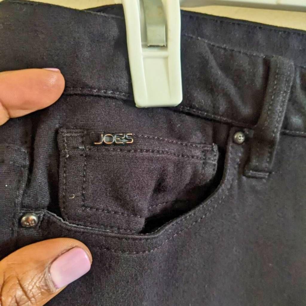 Joe's Joe's Jeans Women's Size 29 Black Stretch Cropped Skinny Pan Size 29" - 4 Thumbnail
