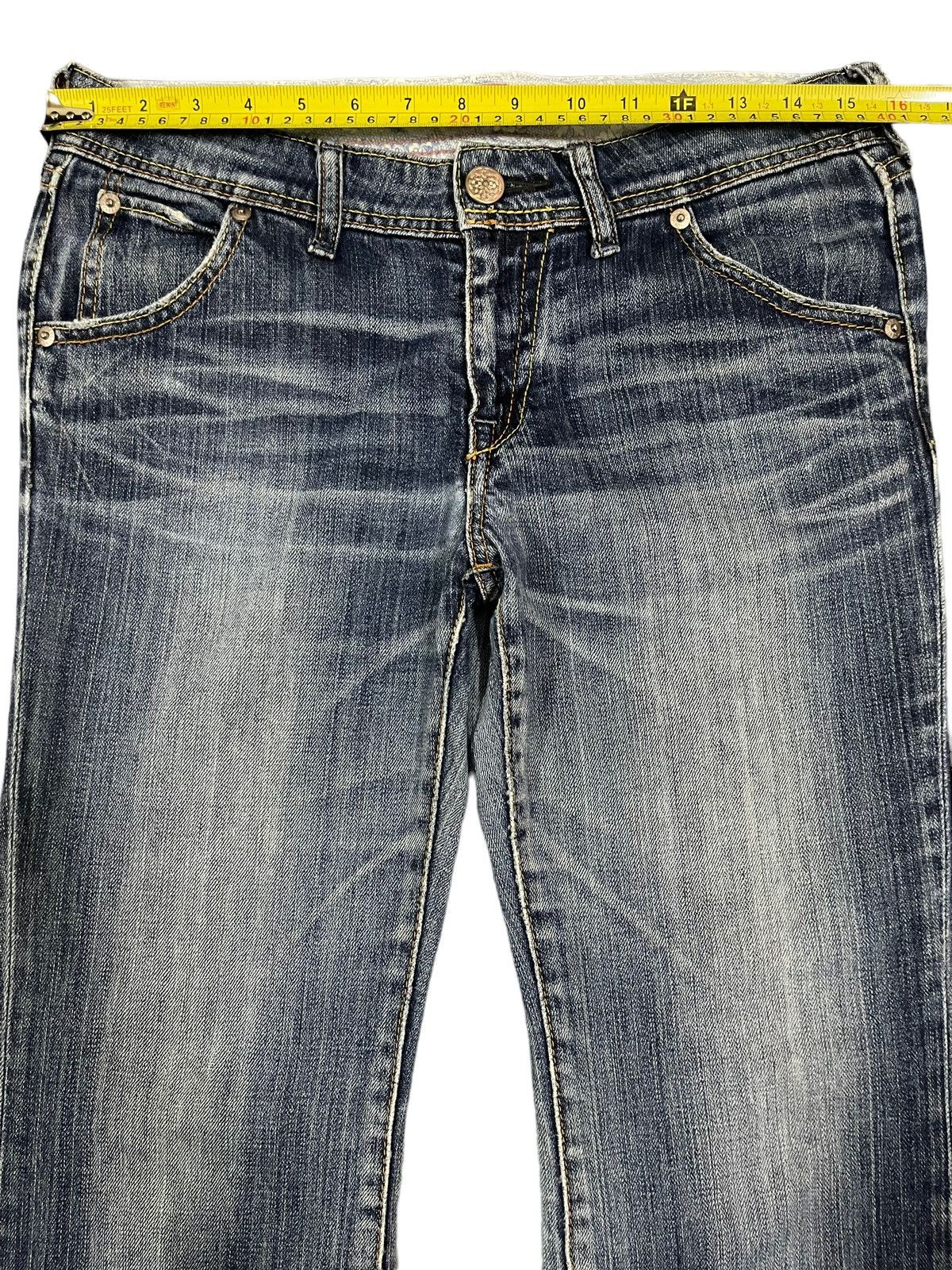 Hysteric Glamour Vintage Japanese Brand Blue Wash Style Flare Jeans Size US 30 / EU 46 - 7 Thumbnail